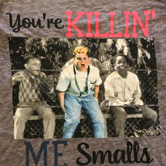 NEVER WORN  “You’re Killin Me Smalls” Baseball Tee - Picture 2 of 3